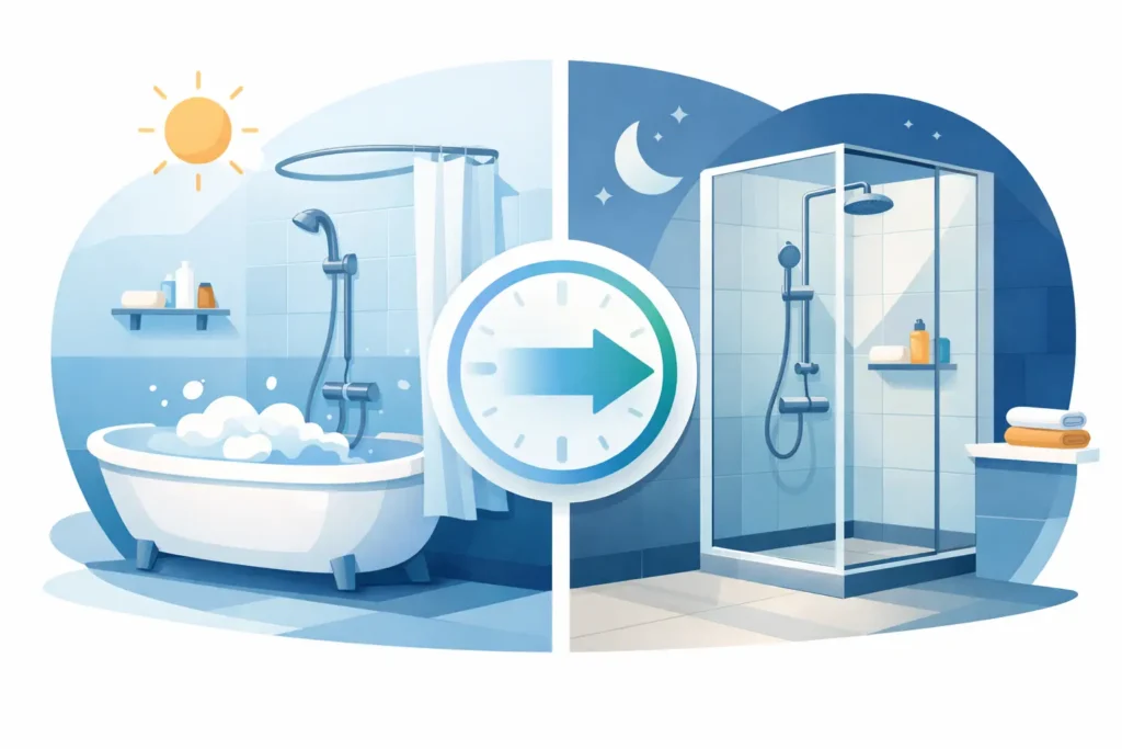 Badewanne zur Dusche in einem Tag?